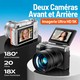 Caméra Numérique Pour Vlog 5K À Double Objectif Écran Rabattable 180° Zoom 18x Et Carte 32 Go Rose - www.yonis-shop.com