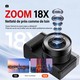 Caméra Numérique Pour Vlog 5K À Double Objectif Écran Rabattable 180° Zoom 18x Et Carte 32 Go Rose - www.yonis-shop.com