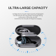Ecouteurs Bluetooth Sans Fil Sport Avec Affichage Numérique Étanche IPX7 Son HIFI Haute Fidélité Autonomie 15 Heures Chargeme...