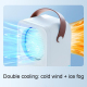 Ventilateur Rafraîchisseur D’Air De Bureau USB Type C À Brumisation Ultrasonique 4 Vitesses Affichage LED Réservoir 650 Ml - ...