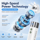 Mini Ventilateur Portable 3 En 1 À Main 199 Niveaux Batterie 3000 mAh Écran LED Surface Céramique Rafraîchissante - www.yonis...