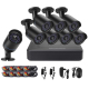Kit Vidéosurveillance 8 Caméras Tubes Full HD 1080p 2MP AHD DVR Vision Nocturne Détection Mouvement - www.yonis-shop.com