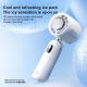 Ventilateur Portable Silencieux Avec Refroidissement TEC Jusqu’à 16°C Autonomie 18 Heures Et 100 Vitesses D’air - www.yonis-s...
