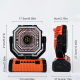 Ventilateur De Camping 3 En 1 Avec Batterie 20000 mAh Éclairage LED Et Crochet Pour Tente Ou Table - www.yonis-shop.com