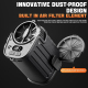 Ventilateur Portable À La Taille Pour Extérieur 8000 mAh 5 Vitesses Moteur Silencieux Éclairage LED - www.yonis-shop.com