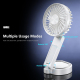 Ventilateur Portable Pliable 3 En 1 Avec Support Téléphone Magnétique LED Et 3 Vitesses Recharge USB C - www.yonis-shop.com