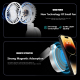 Ventilateur Portable Pliable 3 En 1 Avec Support Téléphone Magnétique LED Et 3 Vitesses Recharge USB C - www.yonis-shop.com