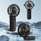 Ventilateur À Main Pliable Pour Se Rafraîchir Avec Écran LED 5 Vitesses Batterie 2400 mAh Et Lanière - www.yonis-shop.com