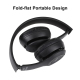 Ecouteur Bluetooth Pliable Sans Fil Support MP3 FM Appel Avec Jack 3.5mm - Autonomie 18h - www.yonis-shop.com