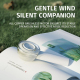 Mini Ventilateur Électrique Portable Silencieux 3 Vitesses Batterie 1200 mAh Contrôle À Une Main White - www.yonis-shop.com