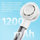 Mini Ventilateur Électrique Portable Silencieux 3 Vitesses Batterie 1200 mAh Contrôle À Une Main White - www.yonis-shop.com
