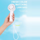 Mini Ventilateur Électrique Portable Silencieux 3 Vitesses Batterie 1200 mAh Contrôle À Une Main White - www.yonis-shop.com