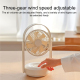 Ventilateur Portable Rechargeable USB Avec Lampe LED Et Télécommande Infrarouge Réglage Continu De La Vitesse Du Vent - www.y...
