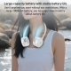 Ventilateur De Cou Portable Pour Rafraîchir 3 Vitesses Flux D’Air Circulaire Batterie 1000 mAh Moteur 55 dB Recharge Type C -...