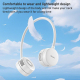 Ventilateur De Cou Portable Pour Rafraîchir 3 Vitesses Flux D’Air Circulaire Batterie 1000 mAh Moteur 55 dB Recharge Type C -...