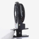 Ventilateur De Bureau Portable Rechargeable USB Avec Clip Batterie Li-Ion 18650 Remplaçable 3 Vitesses - www.yonis-shop.com