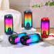 Enceinte Bluetooth Portable LED Sans Fil TWS Subwoofer Stéréo 360° Avec Radio FM et Micro Intégré Autonomie Longue Durée - ww...