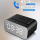 Réveil Enceinte Bluetooth Multifonction Avec Chargeur Sans Fil Et Horloge Miroir LED - www.yonis-shop.com