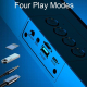Enceinte Bluetooth RGB Longue Multifonction Effet Bass Puissant Hifi Sans Fil Haut-Parleur Lumineux - www.yonis-shop.com