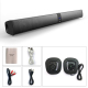 Barre De Son Bluetooth 20W Stéréo 3D Surround Puissante Et Élégante Avec Subwoofer Son Immersif Home Cinéma Compatible Multi-...