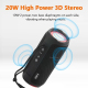 Enceinte Bluetooth Portable Etanche Avec LED Pour Fêtes Extérieures Autonomie Longue Durée Support FM TF USB - www.yonis-shop...