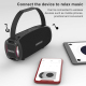 Enceinte Bluetooth Portable Étanche Avec Lumière Rythmique Support Appel Mains-Libres Lecteur U Disk Micro SD AUX FM - www.yo...