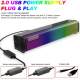 Enceinte Bluetooth Portable RGB Pro Sans Fil Subwoofer Home Theater avec Effets Lumineux AUX et Carte TF - www.yonis-shop.com