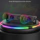 Enceinte Bluetooth Portable RGB Pro Sans Fil Subwoofer Home Theater avec Effets Lumineux AUX et Carte TF - www.yonis-shop.com