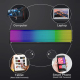 Enceinte Bluetooth Portable RGB Pro Sans Fil Subwoofer Home Theater avec Effets Lumineux AUX et Carte TF - www.yonis-shop.com