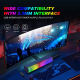 Enceinte Bluetooth Portable RGB Pro Sans Fil Subwoofer Home Theater avec Effets Lumineux AUX et Carte TF - www.yonis-shop.com