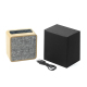Enceinte Bluetooth Tissu Bois Avec Microphone Intégré Basses Puissantes Autonomie Longue Durée Connexion Stable Support TF AU...