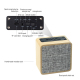 Enceinte Bluetooth Tissu Bois Avec Microphone Intégré Basses Puissantes Autonomie Longue Durée Connexion Stable Support TF AU...