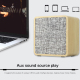 Enceinte Bluetooth Tissu Bois Avec Microphone Intégré Basses Puissantes Autonomie Longue Durée Connexion Stable Support TF AU...
