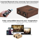 Enceinte Bluetooth Bois Puissante Basses Autonomie Longue Support Carte TF et AUX - www.yonis-shop.com