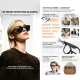 Lunettes Connectées IA Avec Caméra 8 MP Vidéo Traduction En Temps Réel Et Assistant Vocal WiFi - www.yonis-shop.com