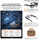 Lunettes Connectées IA Avec Caméra 8 MP Vidéo Traduction En Temps Réel Et Assistant Vocal WiFi - www.yonis-shop.com