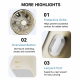 Mini Ventilateur Portable Rechargeable 9m/s 5 Vitesses Écran LED Autonomie 8h USB-C 78g - www.yonis-shop.com