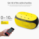 Enceinte Bluetooth Sans Fil Avec Touches Tactiles Support Aux Et Carte TF Autonomie 8h Mains Libres - www.yonis-shop.com