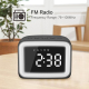 Mini Enceinte Bluetooth HD Avec Miroir LED Alarme Double Température en Temps Réel Lecture Carte TF 32GB AUX Mains-Libres - w...