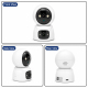 Caméra De Surveillance WiFi Double Objectif 360° Avec Suivi Automatique Vision Nocturne Couleur Et Audio Bidirectionnel - www...