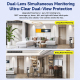 Caméra De Surveillance WiFi Double Objectif 360° Avec Suivi Automatique Vision Nocturne Couleur Et Audio Bidirectionnel - www...