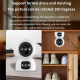 Caméra De Surveillance WiFi Double Objectif 360° Avec Suivi Automatique Vision Nocturne Couleur Et Audio Bidirectionnel - www...