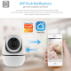 Caméra De Surveillance Intérieure WiFi 1080p Avec Rotation 355° Vision Nocturne Alertes De Mouvement Pour Bébé Et Animaux - w...