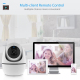 Caméra De Surveillance Intérieure WiFi 1080p Avec Rotation 355° Vision Nocturne Alertes De Mouvement Pour Bébé Et Animaux - w...