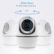 Caméra De Surveillance Intérieure WiFi 1080p Avec Rotation 355° Vision Nocturne Alertes De Mouvement Pour Bébé Et Animaux - w...