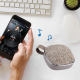 Enceinte Bluetooth Portable Design Tissu Avec Micro Intégré Appels Mains Libres Carte TF AUX 10m Khaki - www.yonis-shop.com