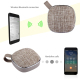 Enceinte Bluetooth Portable Design Tissu Avec Micro Intégré Appels Mains Libres Carte TF AUX 10m Khaki - www.yonis-shop.com
