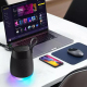 Enceinte Bluetooth Tissu Sans Fil Cylindrique Etanche Subwoofer Lumière RGB Autonomie 12h Son Puissant - www.yonis-shop.com