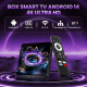 Boîtier TV Android 14 Pour Multimédia 4K HDR10 4 Go 32 Go WiFi 6 Décodage AV1 - www.yonis-shop.com