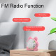 Mini Enceinte Bluetooth Avec Miroir Horloge Alarme FM Haut-Parleur Écran LED Lumièree - www.yonis-shop.com